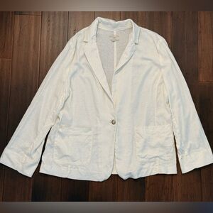 LOFT Outlet Women's White Lightweight Blazer